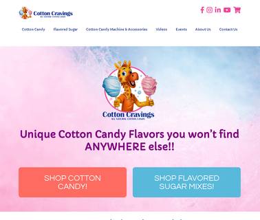 Cotton Cravings All Natural Cotton Candy candy treats