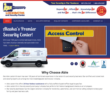 Able Locksmiths and Security Center – Your Security is Our locks keys