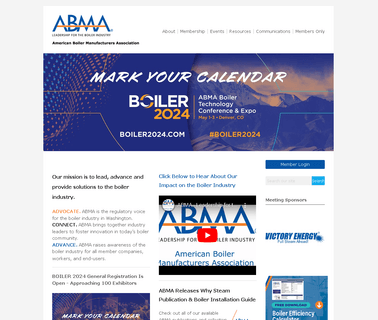 American Boiler Manufacturers Association Abma dual monitors