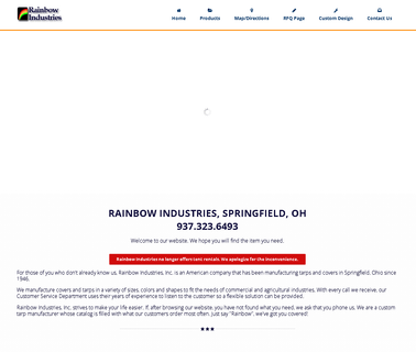 Rainbow Industries Springfield Ohio curtains and covers