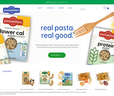 Pasta Shoppe, The: Profile three label