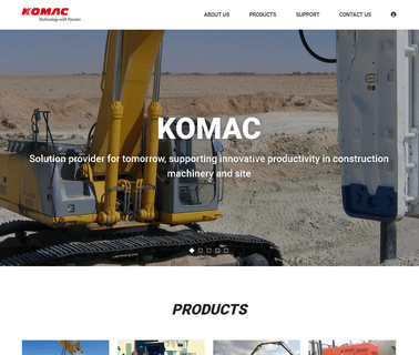 Komac, Korean Hydraulic Machinery cab machinery