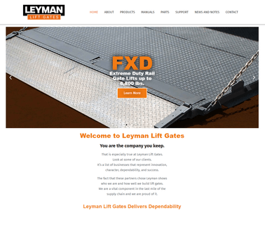Leyman Lift Gates delivery service business