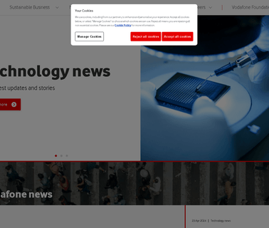 The Corporate Website Of V csr
