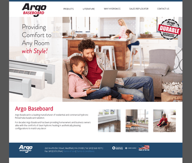 Argo Baseboard - a Mestek Co radiant baseboard heating