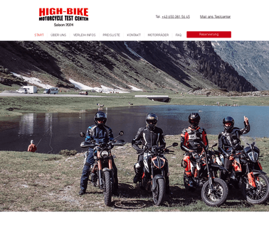 Highbike Testcenter Paznaun triumph motorrad