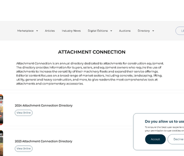 Attachment Connection Directory deere used