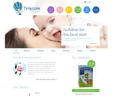 Home - Triscom B.V infant formula powder
