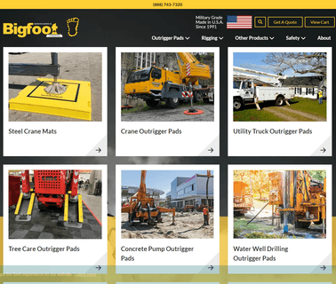 Bigfoot Construction Equipment plastex matting