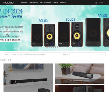 Microlab Technology stereo portable speakers