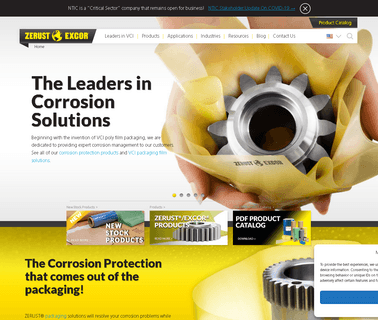 Zerust Corrosion Solutions information packaging