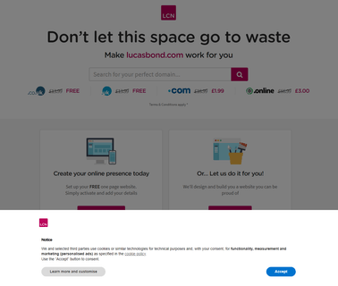 Lucas Bond online selling