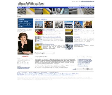 Meshfiltration woven synthetic
