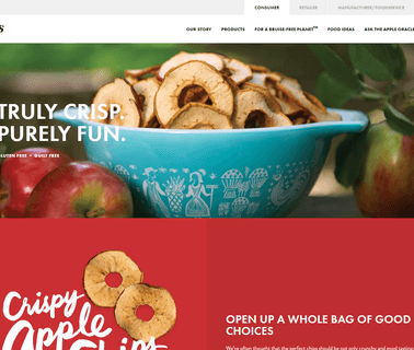 Martins Crispy Apple Chips cortland apples