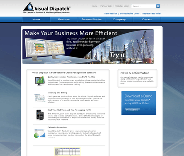 Senarc Systems - Visual Dispatch equipment leasing solutions