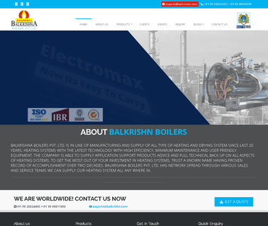 Balkrishna Boilers rice husk wood