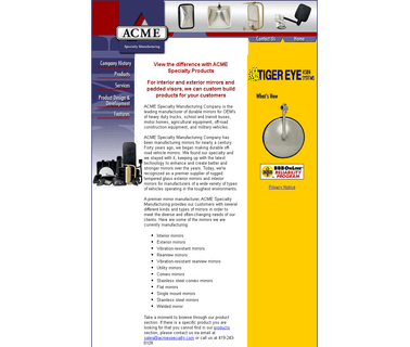 Acme Speciality Mfg Co video functional