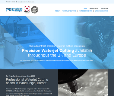 Precision Waterjet devon manufacturer