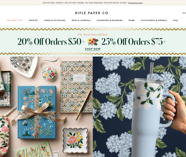 Rifle Paper Co recycled paper stationery