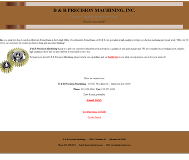 Machine Shop Services D & R Precision Machining machinist