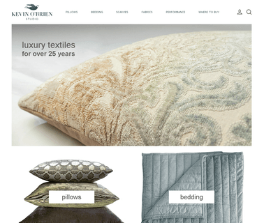 Kevin Obrien Studio made pillows