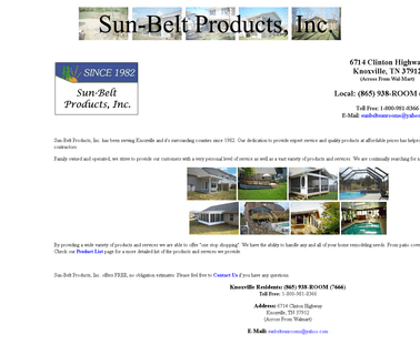 Sun-Belt Prodcts  dealer tools
