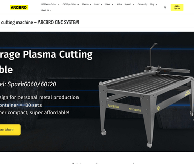 Arcbro Ltd gantry cnc plasma flame cutting machine