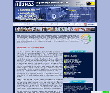 Rushas Engg. Company Ltd. arm valves