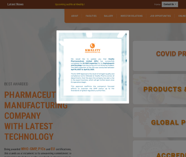 Kwality Pharmaceuticals inyeccion plastico