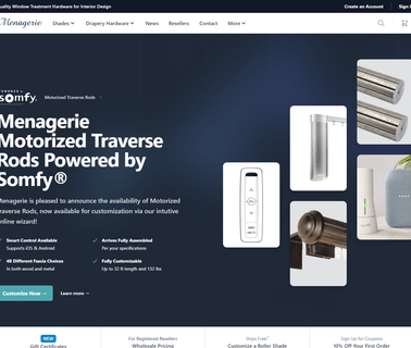 Tms-Menagerie wood drapery hardware