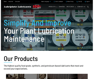 Synthetic Lubricants, Food Machiner stop application