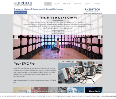 Rhein Tech Labs Engineering & Electromagnetic Compatibility industrial medical testing