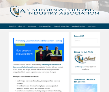 California Lodging Industry Association sleep and bed