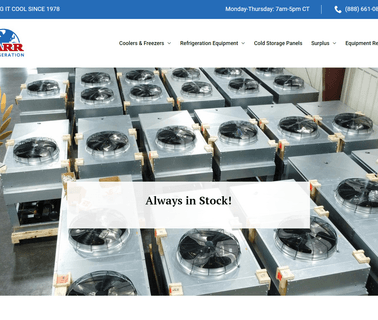 Barr Commercial Refrigeration: Walk In restaurant machines
