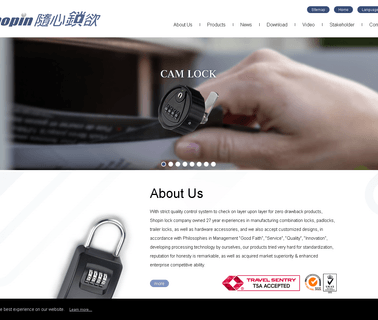 Shopin Lock Company key pad lock