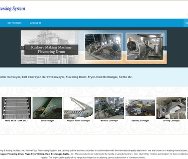 Verma Food Processing System food snacks machine