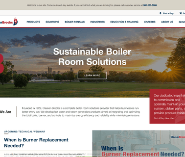 Cleaver-Brooks burners pumps
