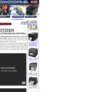 Barscan Systems & Ribbons barcode labels printer
