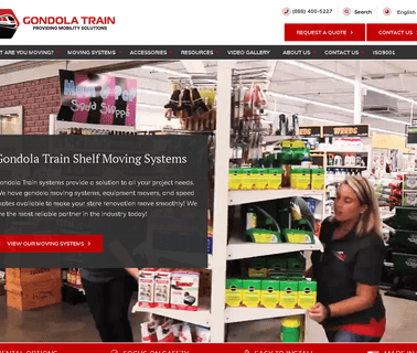 Gondola Train Gondola Shelving Moving Systems speed store