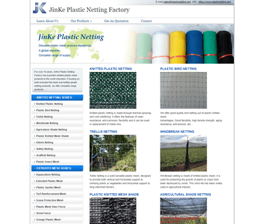 Jinke Plastic Netting Factory bird plastic