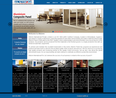 Alstrom International aluminum mirror building