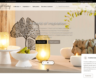 Lightmakers B.V. Light & Living Light wood table