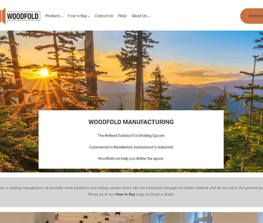 Woodfold Marco Mfg. mirror sliding doors