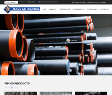 Mahavir Tube Corporation seamless steel pipe line