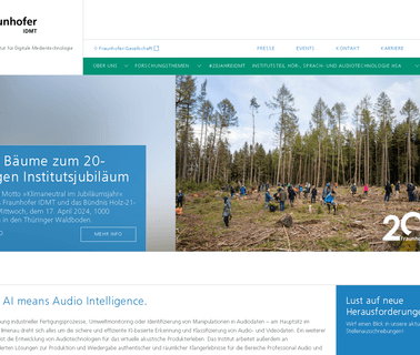 Fraunhofer-Institut Für Digitale Medientechnologie Idmt effects recording