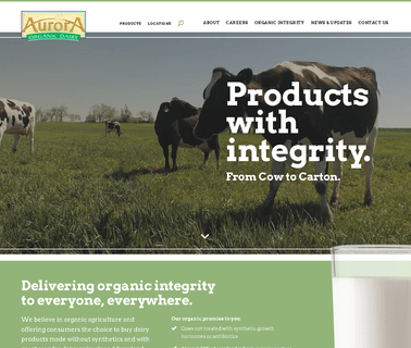 Aurora Organic Dairy foods processor