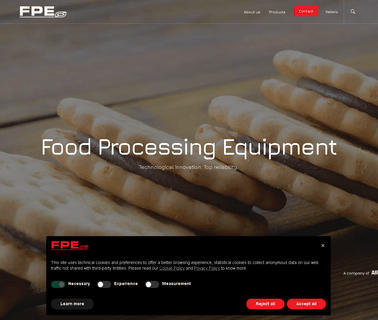 Food Processing Equipment Srl feeding trough