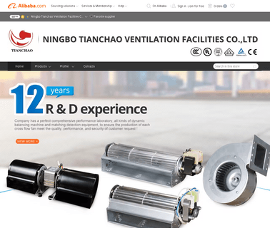 Yuyao Tianchao Ventilation Facilities 110v