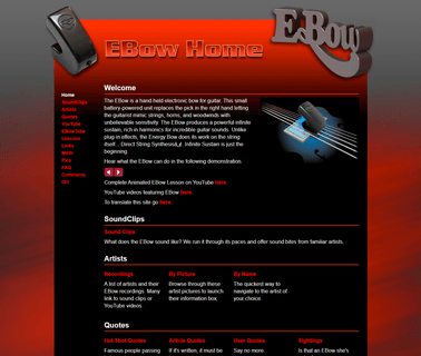 Ebow Sustaining The Planet guitar electronic