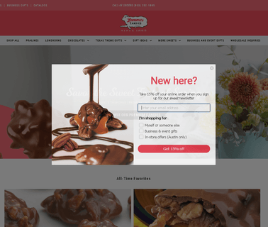 Lammes Candies Since 1885 chocolate candy line
